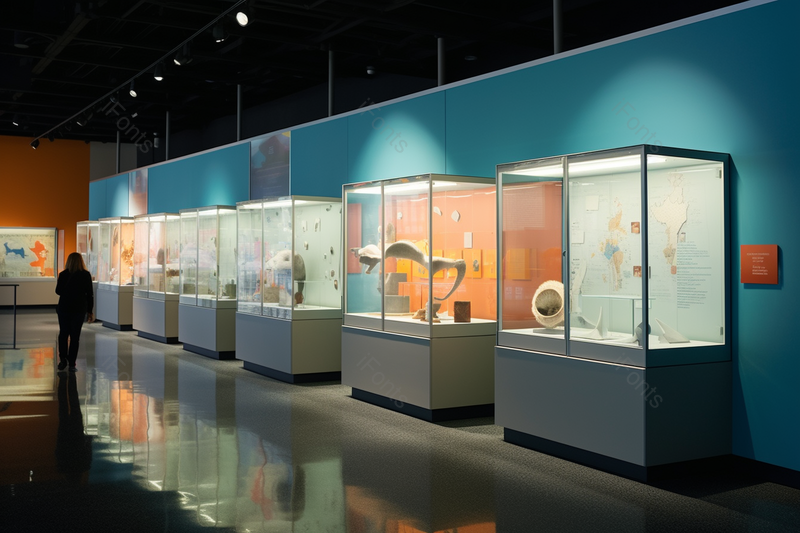 明亮的自然博物馆生物展览展厅,高清,摄影图,摄影图片,图片大全,摄影图免费下载